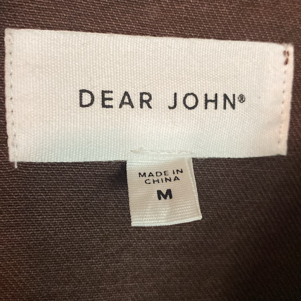 Stunning Dear John Embroidered Denim Spring Jacket Boxy Medium Chocolate Brown - Picture 4 of 8
